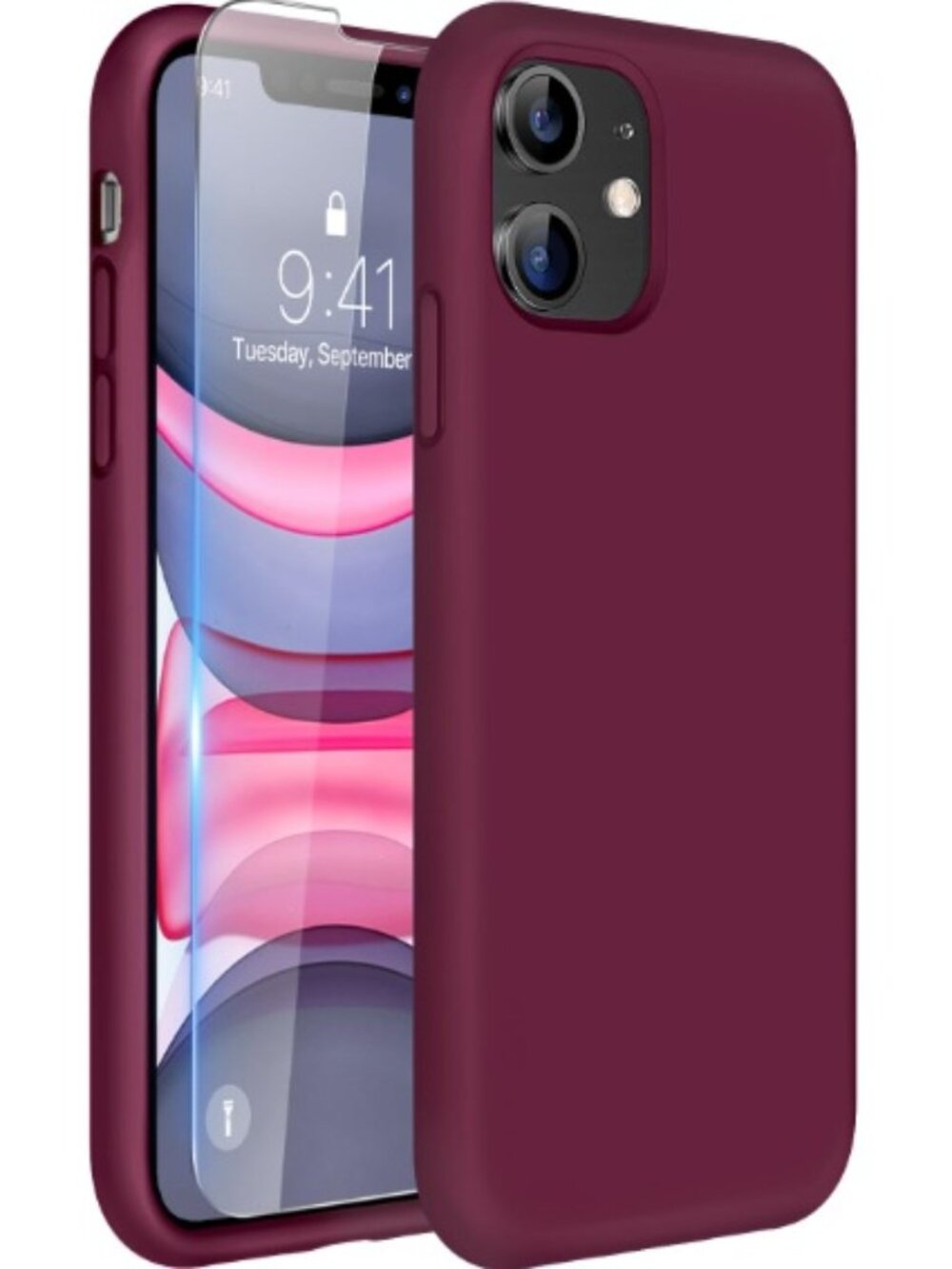 Miracase Designed for iPhone 11 Phone Case, with Screen Protector